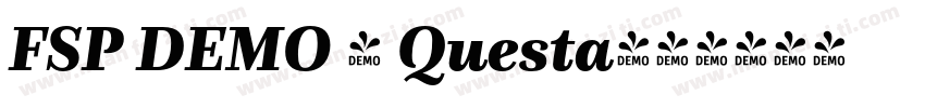 FSP DEMO - Questa字体转换